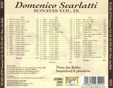 Domenico Scarlatti - Complete Sonatas - Pieter-Jan Belder  [Vol.9 from 12]