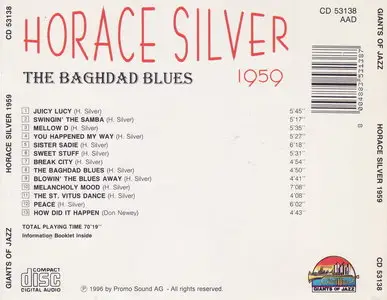 Horace Silver - The Baghdad Blues (1959) [Remastered 1996]