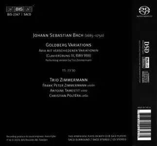 Trio Zimmermann - Johann Sebastian Bach: Goldberg Variations (2019)