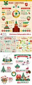 Vectors - Christmas Infographics Mix 2