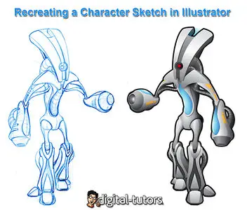 Digital-Tutors - Recreating a Character Sketch in Illustrator