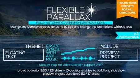 Flexible Parallax Slideshow_Floating Text - Project for After Effects (VideoHive)