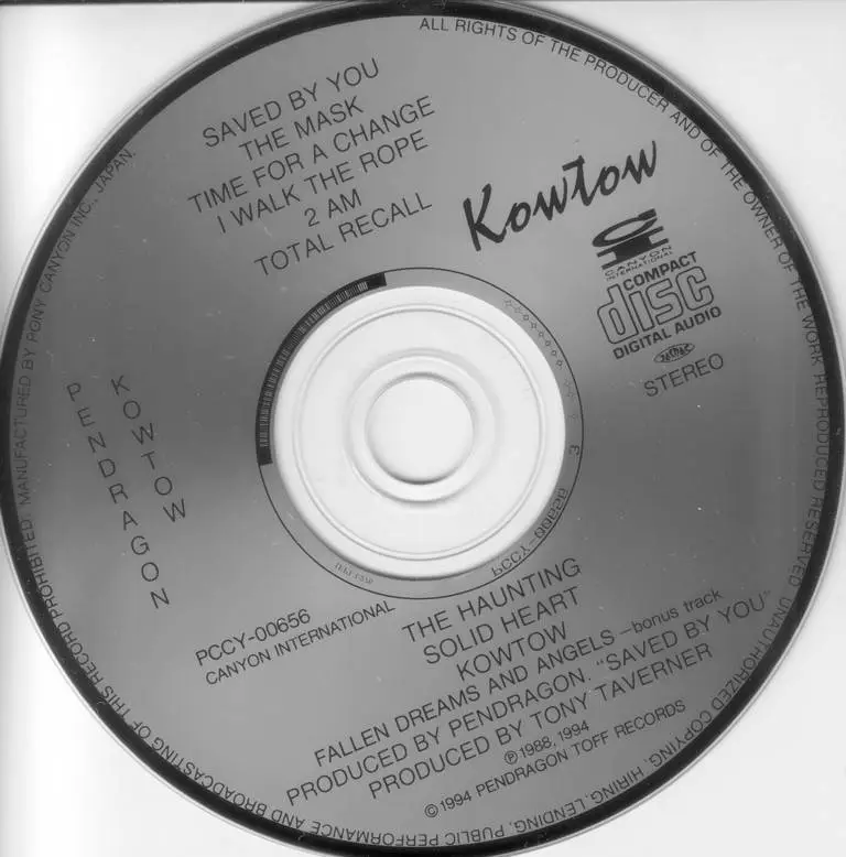 Pendragon - Kowtow (1988) {1994, Japan 1st Press} / AvaxHome