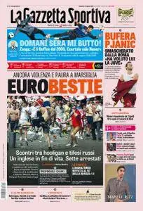 La Gazzetta Dello Sport Rosa con edizioni locali - 12 Giugno 2016