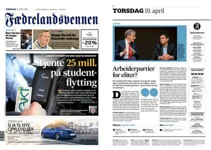 Fædrelandsvennen – 19. april 2018
