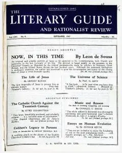 New Humanist - The Literary Guide, September 1947