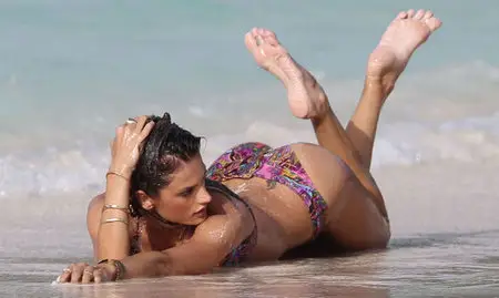 Alessandra Ambrosio - Photoshoot for Victoria's Secret in St. Barts day two