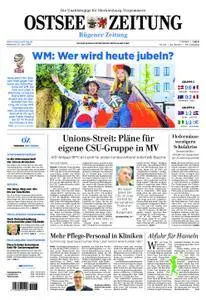 Ostsee Zeitung Rügen - 27. Juni 2018