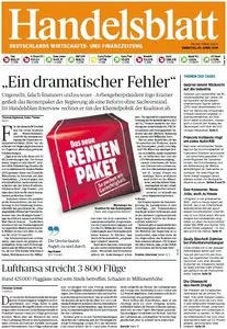 Handelsblatt vom Dienstag, 01. April 2014