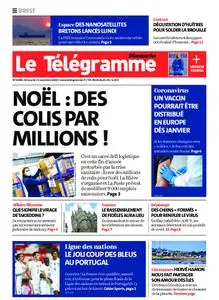 Le Télégramme Brest Abers Iroise – 15 novembre 2020