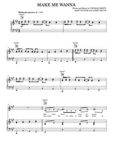 Make me wanna - Thomas Rhett (Piano-Vocal-Guitar)