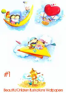 Beautiful Children Illustrations 1