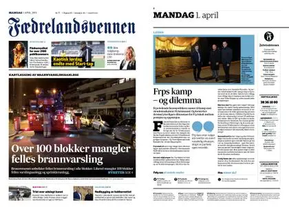 Fædrelandsvennen – 01. april 2019