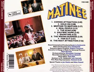 Jerry Goldsmith - Matinee (Original Motion Picture Soundtrack) (1993) {Varèse Sarabande}