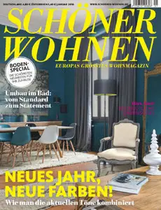 Schöner Wohnen Magazin Januar No 01 2016