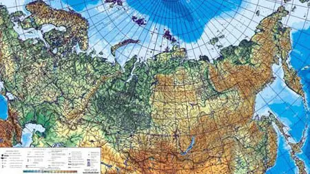 Map of Russia in Vector