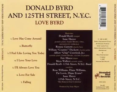 Donald Byrd And 125th Street, N.Y.C. - Love Byrd (1981) [2007, Remastered Reissue]