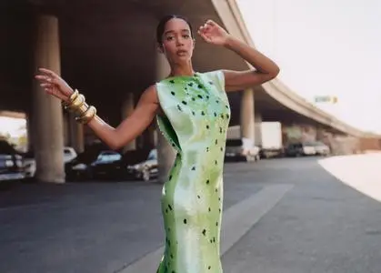 Laura Harrier by Jonny Marlow for WWD September 2022