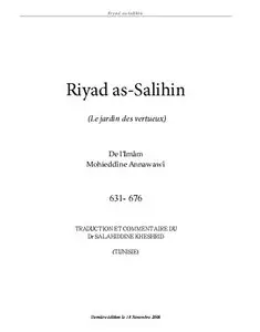 Le jardin des vertueux (Riyâd As-Sâlihîn)