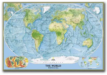 Physical Map Of The World National Geographic