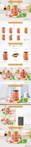 Tomato Sauce Bottle Mockup BW7JS3T