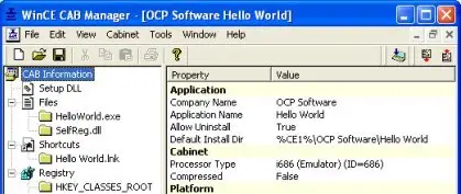 OCP Software WinCE Cab Manager 3.0.0.22
