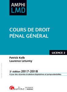 Cours de droit pénal général