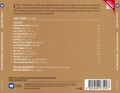 Thomas Quasthoff, Norman Shetler - Carl Loewe: Balladen (2015)