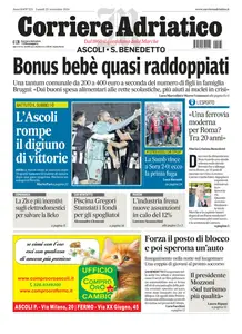 Corriere Adriatico Ascoli - 25 Novembre 2024