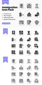 Immigration Icons BM8V2MA