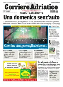 Corriere Adriatico Ascoli - 6 Settembre 2025