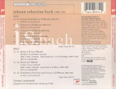 Gustav Leonhardt - J.S. Bach: Italian Concerto, Chromatic, Toccatas & Suites (1998)