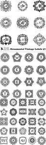 Vectors - Ornamental Vintage Labels 37