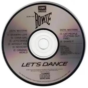 David Bowie - Let's Dance (1983) [1985, Reissue] {Club Edition}