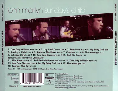 John Martyn - Sunday's Child (1975) Expanded Remastered 2005