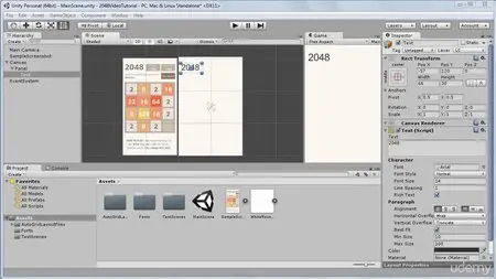 2048: Build your First Complete Game with C# and Unity