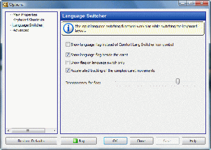 Comfort Lang Switcher v2.0