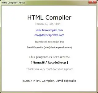 HTML Compiler 1.9 DC 01.06.2014