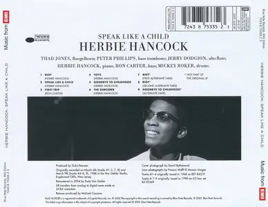 Herbie Hancock - Speak Like A Child (1968) {2005 BN Rudy Van Gelder Remaster}