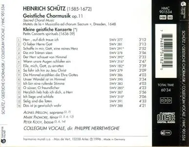 Philippe Herreweghe, Collegium Vocale Gent - Schütz: Geistliche Chormusik (1996)