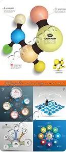 Infographic creative design vector set 61
