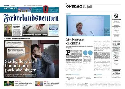 Fædrelandsvennen – 31. juli 2019