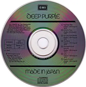 Deep Purple - Made In Japan (1972)  [1st UK Issue]