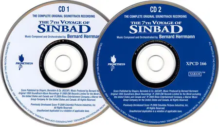 Bernard Herrmann - The 7th Voyage of Sinbad (1958) The Complete Original Soundtrack Recording, Remastered Limited Edition 2009