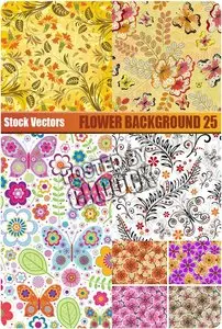 Flower background 25 - Stock Vector