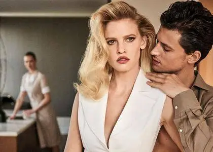 Lara Stone and Garrett Neff by Giampaolo Sgura for Vogue Mexico May 2017