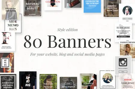 CreativeMarket - 80 Banners - Style Edition