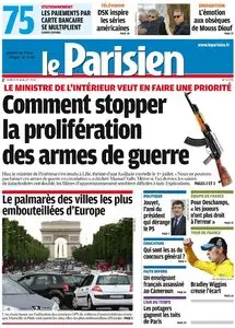 Le Parisien + Cahier Paris du Mardi 10 Juillet 2012