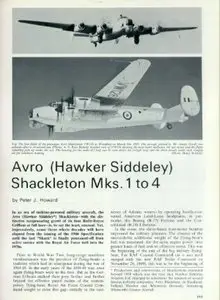 Avro (Hawker Siddeley) Shackleton Mks. 1 to 4 (Profile Publications Number 243)