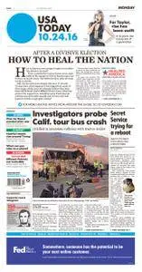 USA Today  October 24 2016